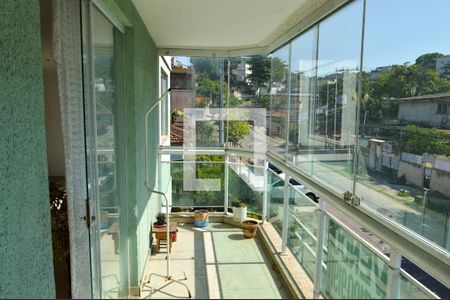 Varanda da Sala de casa à venda com 3 quartos, 205m² em Tanque, Rio de Janeiro