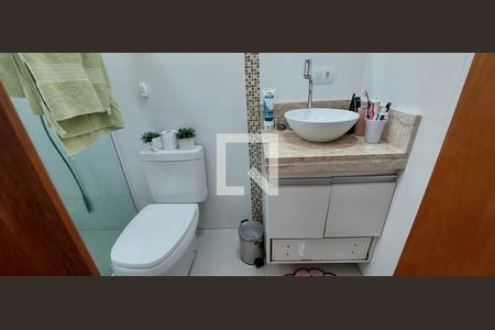 Banheiro Quarto 1 suíte de apartamento à venda com 2 quartos, 51m² em Parque Novo Oratório, Santo André