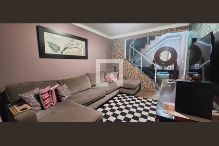 Sala 1 estar de casa à venda com 3 quartos, 153m² em Vila Humaita, Santo André