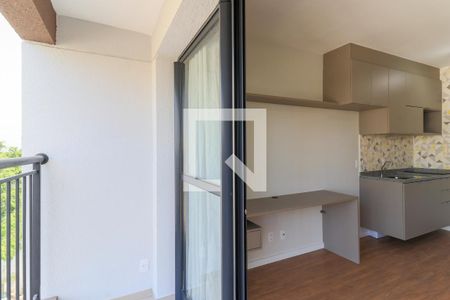 Varanda de kitnet/studio para alugar com 1 quarto, 25m² em Campo Belo, São Paulo