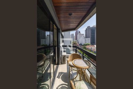 Varanda da Sala de apartamento à venda com 3 quartos, 125m² em Itaim Bibi, São Paulo