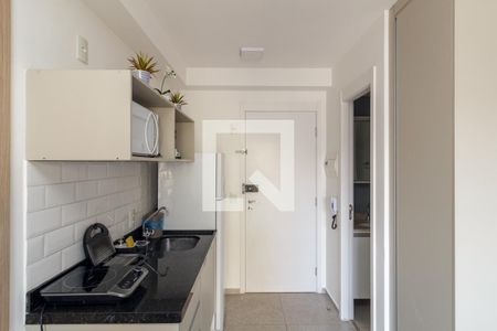 Cozinha de kitnet/studio à venda com 1 quarto, 33m² em Centro Histórico de São Paulo, São Paulo