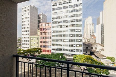 Varanda de kitnet/studio para alugar com 1 quarto, 33m² em Centro Histórico de São Paulo, São Paulo