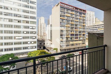 Varanda de kitnet/studio para alugar com 1 quarto, 33m² em Centro Histórico de São Paulo, São Paulo
