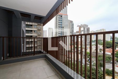 Varanda da Sala de apartamento à venda com 2 quartos, 69m² em Jardim das Acacias, São Paulo