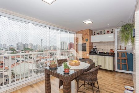 Varanda gourmet de apartamento à venda com 3 quartos, 137m² em Vila Gumercindo, São Paulo