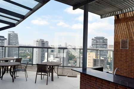 Deck piscina de apartamento à venda com 1 quarto, 47m² em Pinheiros, São Paulo