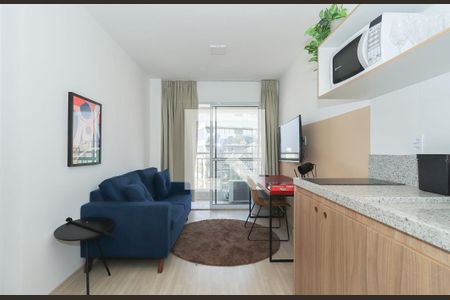 Sala de apartamento para alugar com 1 quarto, 40m² em Liberdade, São Paulo