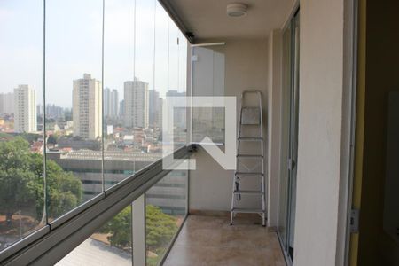 Studio à venda com 38m², 1 quarto e 1 vagaVaranda