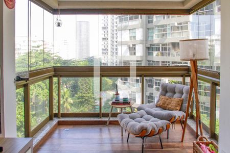 Varanda de apartamento à venda com 2 quartos, 90m² em São Conrado, Rio de Janeiro