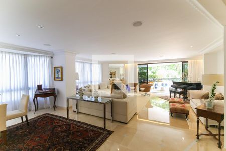 Sala de apartamento para alugar com 4 quartos, 376m² em Real Parque, São Paulo