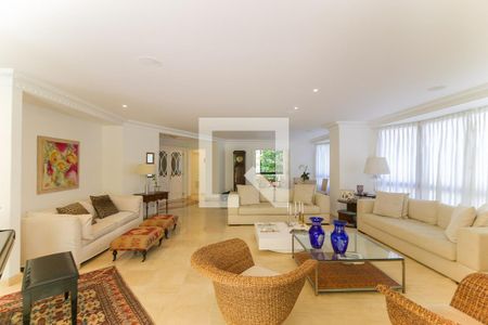 Sala de apartamento para alugar com 4 quartos, 376m² em Real Parque, São Paulo