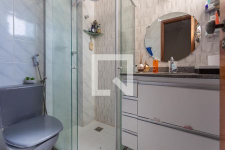 Banheiro da Suíte de apartamento à venda com 3 quartos, 110m² em Santa Rosa, Belo Horizonte