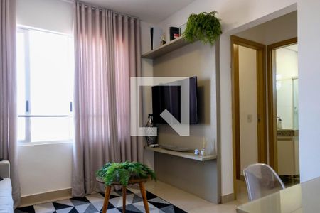Sala de apartamento à venda com 2 quartos, 60m² em Santa Cruz, Belo Horizonte