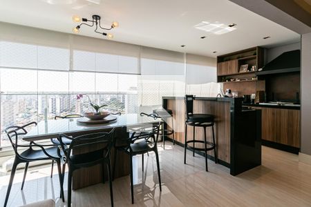 Sala - Varanda Gourmet de apartamento à venda com 3 quartos, 127m² em Tatuapé, São Paulo