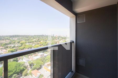 Varanda de kitnet/studio para alugar com 1 quarto, 24m² em Santo Amaro, São Paulo