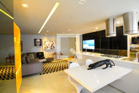 Sala/Cozinha de apartamento à venda com 3 quartos, 82m² em Gutierrez, Belo Horizonte