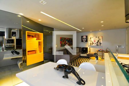 Sala/Cozinha de apartamento à venda com 3 quartos, 82m² em Gutierrez, Belo Horizonte