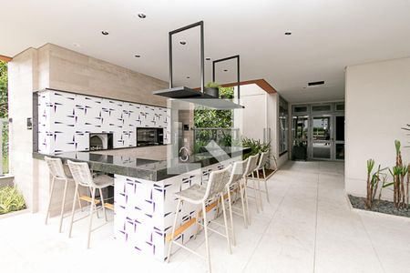 Studio para alugar com 43m², 1 quarto e 1 vagaChurrasqueira