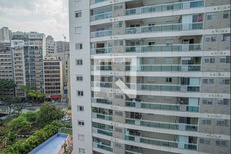 Vista da sala de apartamento à venda com 1 quarto, 26m² em Bela Vista, São Paulo
