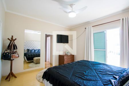 Quarto 1 - Suíte de casa à venda com 3 quartos, 182m² em Vila Scarpelli, Santo André