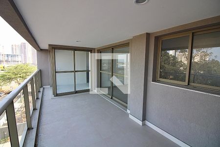 Varanda da Sala de apartamento para alugar com 3 quartos, 123m² em Barra da Tijuca, Rio de Janeiro