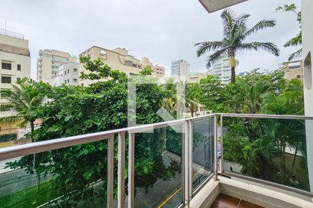 Varanda  de apartamento para alugar com 3 quartos, 110m² em Balneario Guarujá, Guarujá