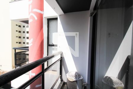 Varanda da Sala de apartamento para alugar com 1 quarto, 34m² em Vila Nova Conceição, São Paulo