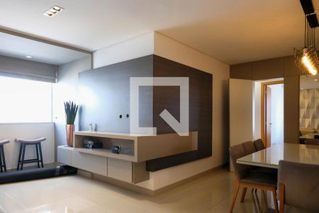 Sala de apartamento à venda com 3 quartos, 91m² em Funcionários, Belo Horizonte