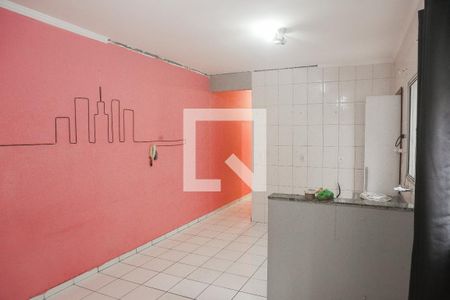 Sala - Sala de Jantar - Cozinha de apartamento para alugar com 2 quartos, 47m² em Jardim Santo Antônio, Santo André