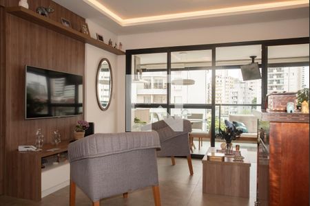 Sala de apartamento à venda com 3 quartos, 108m² em Chácara Inglesa, São Paulo