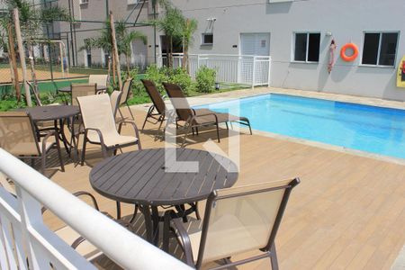 Apartamento para alugar com 36m², 2 quartos e 1 vagaPiscina área comum 02