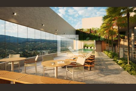 Apartamento à venda com 3 quartos, 90m² em Vila da Serra, Belo Horizonte