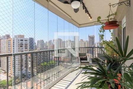 Varanda da Sala de apartamento à venda com 2 quartos, 62m² em Vila Cordeiro, São Paulo
