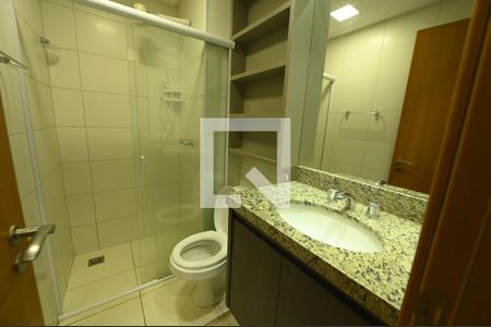 Banheiro de kitnet/studio para alugar com 1 quarto, 50m² em Setor Oeste, Goiânia