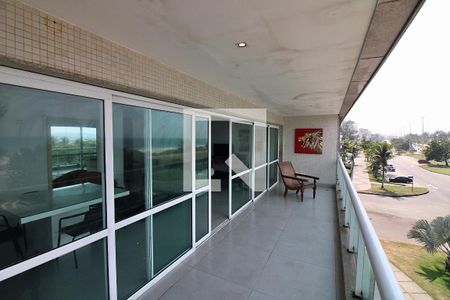 Varanda da Sala de apartamento à venda com 4 quartos, 175m² em Recreio dos Bandeirantes, Rio de Janeiro