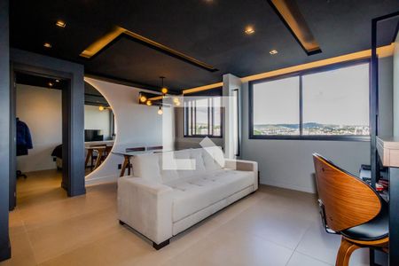 Sala de apartamento à venda com 1 quarto, 58m² em Azenha, Porto Alegre