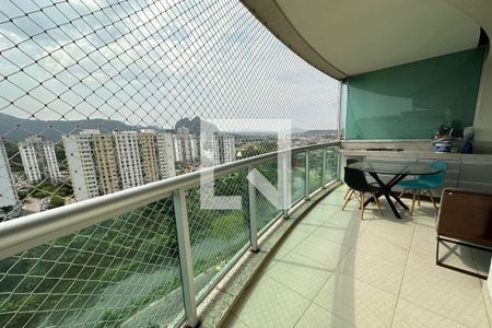 Varanda da Sala de apartamento à venda com 3 quartos, 79m² em Jacarepaguá, Rio de Janeiro