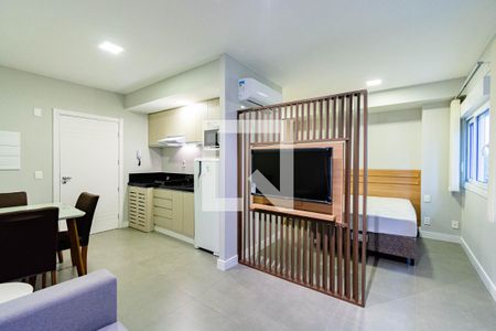 Sala/Cozinha de apartamento para alugar com 1 quarto, 34m² em Marechal Rondon, Canoas