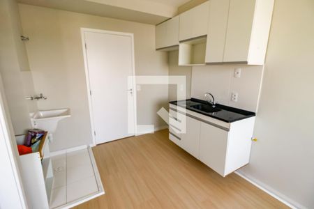 Cozinha e Área de Serviço de kitnet/studio à venda com 1 quarto, 24m² em Vila Nova das Belezas, São Paulo