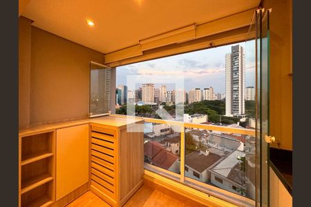 Sacada Integrada de apartamento à venda com 2 quartos, 69m² em Brooklin Paulista, São Paulo