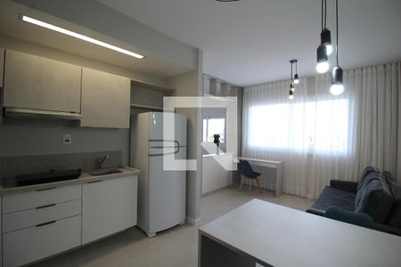 Sala/Cozinha de apartamento à venda com 1 quarto, 38m² em Marechal Rondon, Canoas