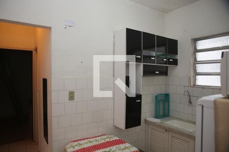 Cozinha de apartamento para alugar com 1 quarto, 45m² em Guilhermina, Praia Grande