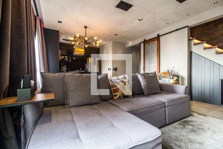 Sala de TV de apartamento à venda com 1 quarto, 76m² em Alphaville Conde Ii, Barueri