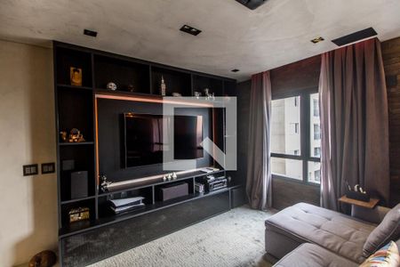 Sala de TV de apartamento à venda com 1 quarto, 76m² em Alphaville Conde Ii, Barueri