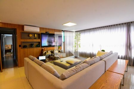 Sala de apartamento à venda com 3 quartos, 136m² em Luxemburgo, Belo Horizonte