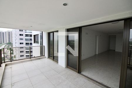 Varanda da Sala de apartamento à venda com 4 quartos, 160m² em Barra da Tijuca, Rio de Janeiro