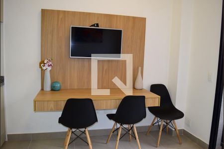 Sala integrada de kitnet/studio para alugar com 1 quarto, 25m² em Pinheiros, São Paulo