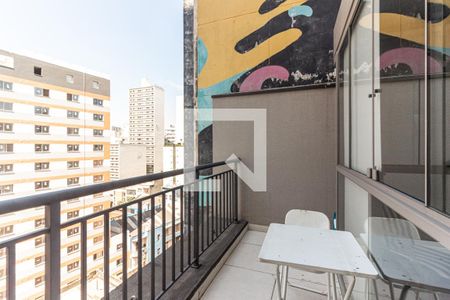 Varanda - Área Privativa de apartamento para alugar com 1 quarto, 54m² em República, São Paulo