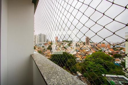 Varanda da sala de apartamento à venda com 3 quartos, 57m² em Vila Valparaiso, Santo André